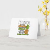 監査役はパイナップルのようなものだ。 カード (黄色い花)