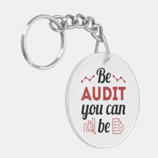 監査監査監査監査監査監査監査担当者おもしろいは監査可能 キーホルダー (正面左)