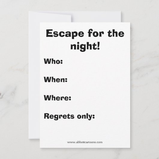 監獄おもしろいブロックパーティの招待状 招待状 (裏面)