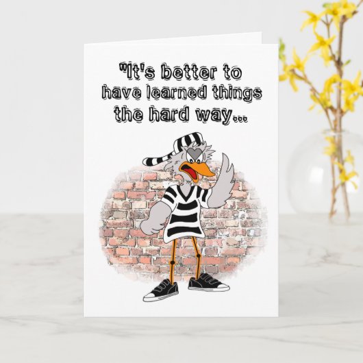 監獄の挨拶状 カード (黄色い花)