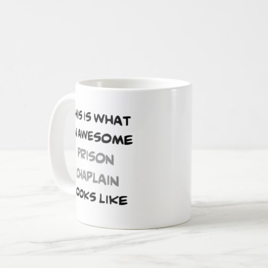監獄の牧師素晴らし。 コーヒーマグカップ (正面左)