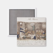 監獄1858年(色版木、銅版、版画) マグネット (正面/裏面)