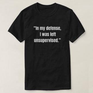 「監督する人がいなくて悪かったね」 Tシャツ