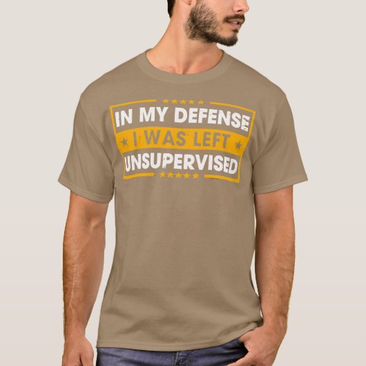 監督なしで放置されていたことを弁護します Tシャツ (正面)