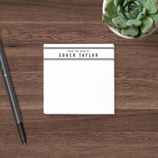 監督のストライプ机からの大学のスタイル ポストイット