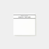 監督のストライプ机からの大学のスタイル ポストイット (正面)