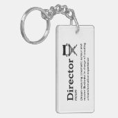 監督の定義 – フィルムメーカー キーホルダー (正面左)