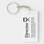 監督の定義 – フィルムメーカー キーホルダー (正面)