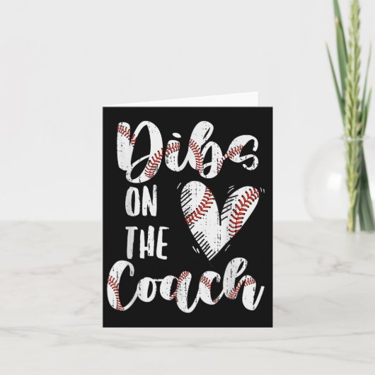 監督の野球妻スポーツコーチおもしろいのディブ カード (正面)