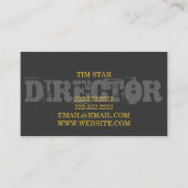 監督クラッパーボード映画プロデューサー 名刺 (裏面)