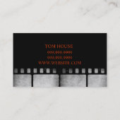 監督クラッパーボード映画製作者法 名刺 (裏面)