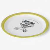 監督チェアムービーナイト誕生日 ペーパープレート (アングル)