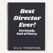 監督パーソナライズされた最高の引用文演劇 ノートブック (正面)