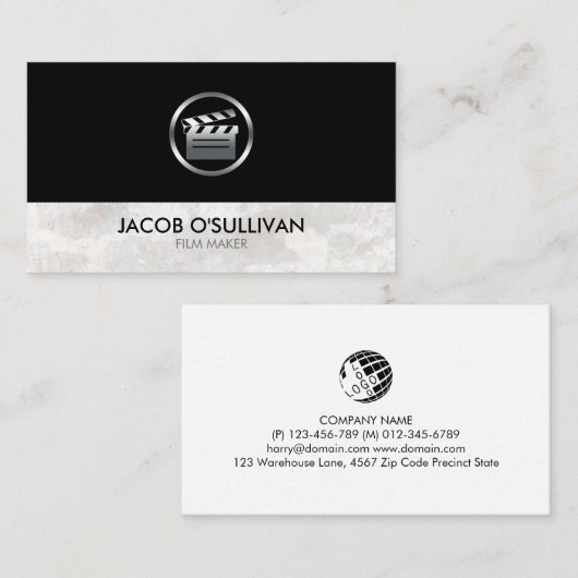 監督フィルムメーカー 名刺 (正面/裏面)