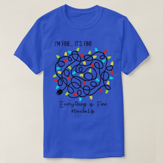 監督先生おもしろいすべてがクリス素晴らしマ Tシャツ (デザイン正面)