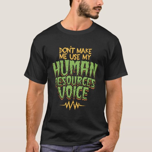 監督委員または管理者に対する人事管理のギフト Tシャツ (正面)