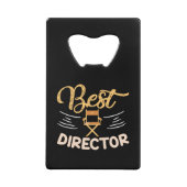 監督最高の – フィルムメーカーのギフト クレジットカード栓抜き (正面)