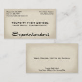 監督者の名刺 名刺 (正面/裏面)