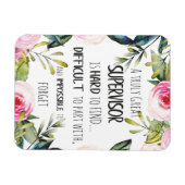 監督者の感謝ありがとう引用文ボス マグネット (横)