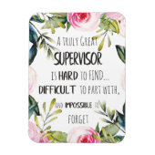 監督者の感謝ありがとう引用文ボス マグネット (縦)