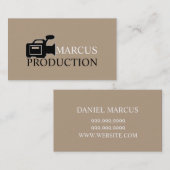 監督、モダンビデオグラファー、映画制作 名刺 (正面/裏面)