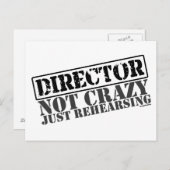 監督:リハーサル熱狂するだけではない ポストカード (正面/裏面)