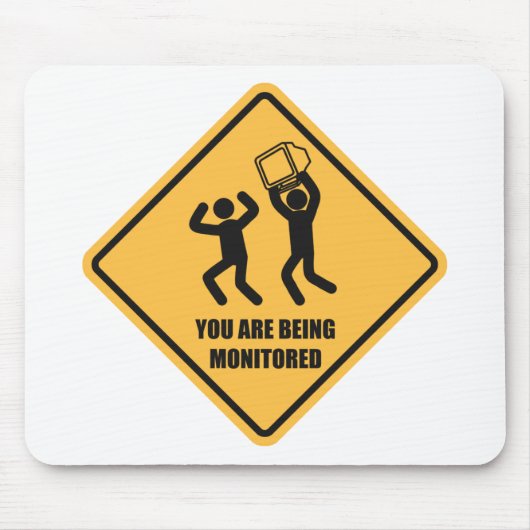 監視されています マウスパッド (正面)