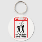 監視されている – Officeのユーモア キーホルダー (正面)