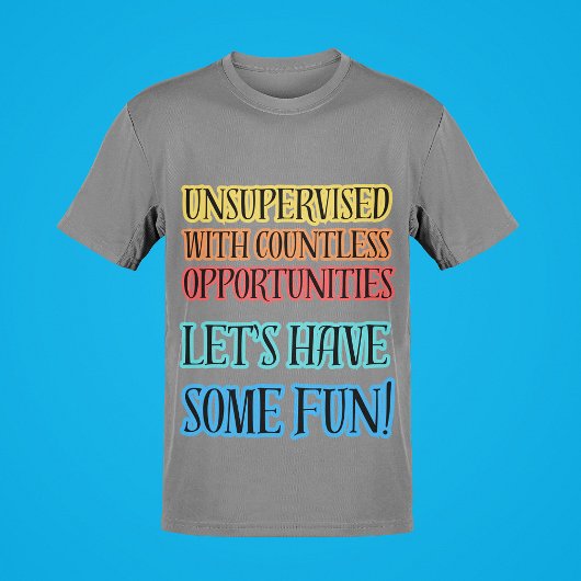 監視なし無限の機会おもしろい諺 Tシャツ