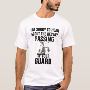 監視におもしろいなBJJ Jiuのjitsuのワイシャツを渡します Tシャツ