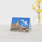 監視のクーガー カード (黄色い花)