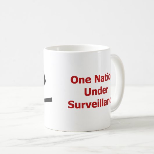 監視の下の1つの国家 コーヒーマグカップ (正面右)