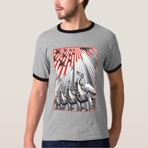 監視の信号器のTシャツの下 Tシャツ