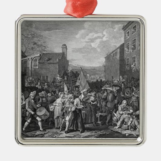 監視の3月の表示 メタルオーナメント (正面)