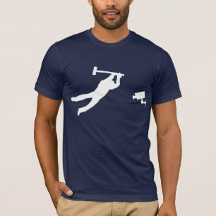 監視カメラへの大ハンマー Tシャツ