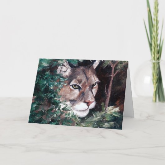 監視クーガー空白のなカード カード (正面)