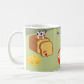 監視モー朝食 コーヒーマグカップ (左)