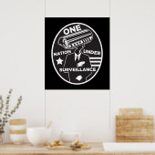 監視下の一国プリント ポスター (キッチン)