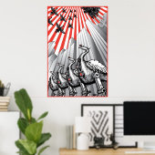 監視下の大規模プリント ポスター (ホームオフィス)