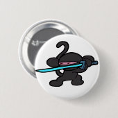 監視単語の忍者猿 缶バッジ (正面&裏面)