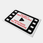 監視警告用ドアマット ドアマット (アングル)