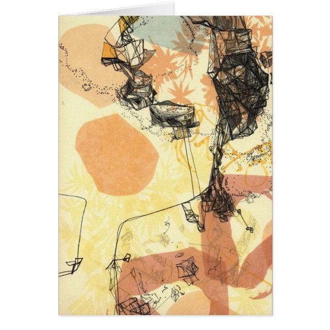 監視転移の抽象美術カード (正面)