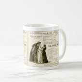 監視鋳造物のヨーマン コーヒーマグカップ (正面右)