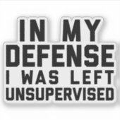 監離れ視の無おもしろい引用文 シール (正面)