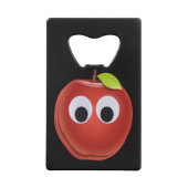 目おもしろいがGooglyの赤りんご クレジットカード栓抜き (裏面)