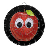 目おもしろいがGooglyの赤りんご ダーツボード (正面)