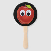 目おもしろいがGooglyの赤りんご ハンドファン (裏面)