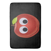 目おもしろいがGooglyの赤りんご バスマット (正面縦)