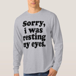 目おもしろいを休めてごめん Tシャツ