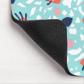 目おもしろい付きテラゾ幾何学模様 マウスパッド (コーナー)